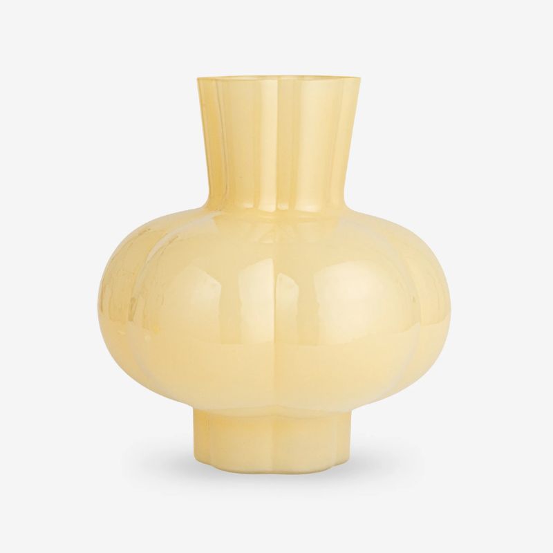 butter yellow vase