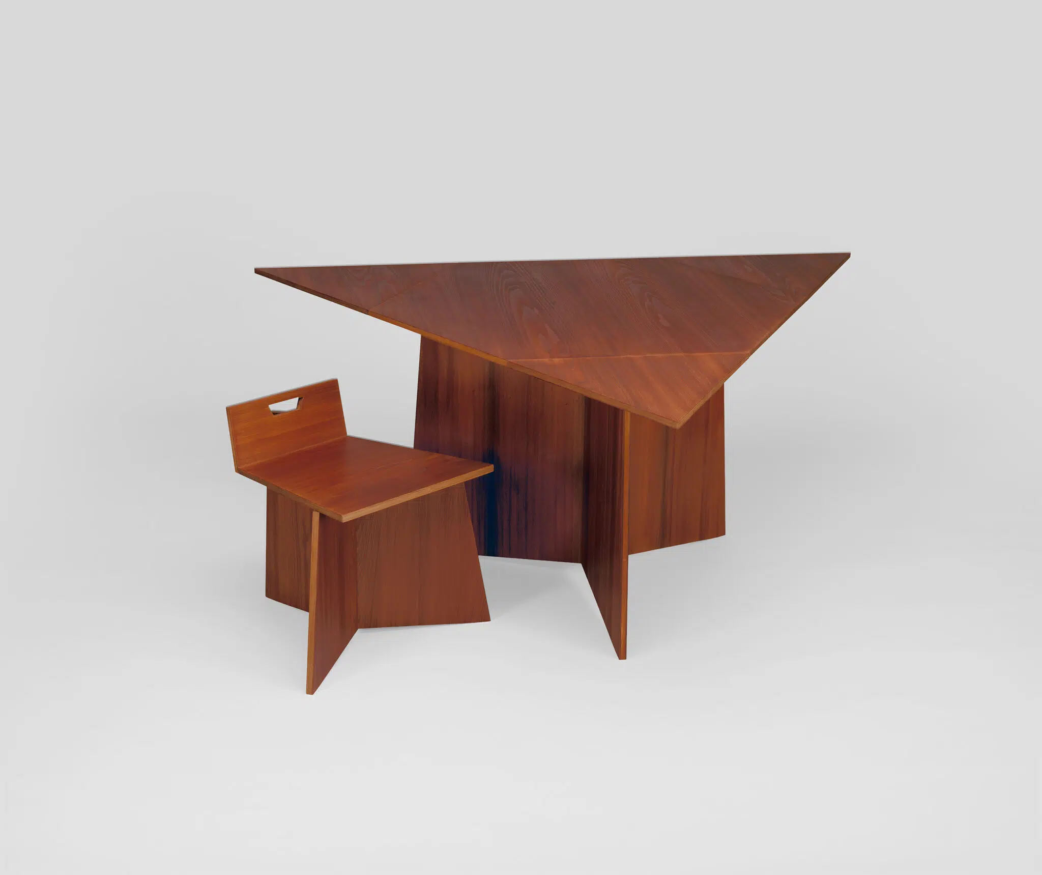Chair and accompanying table included in the 