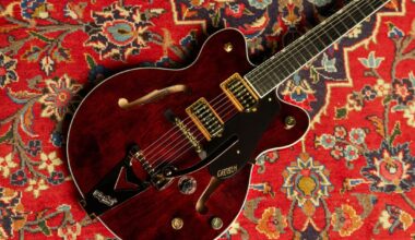 Gretsch partners with Abbey Road on RS201 Studiomatic – a recording-focused hollow-body guitar infused with Abbey Road-designed circuitry