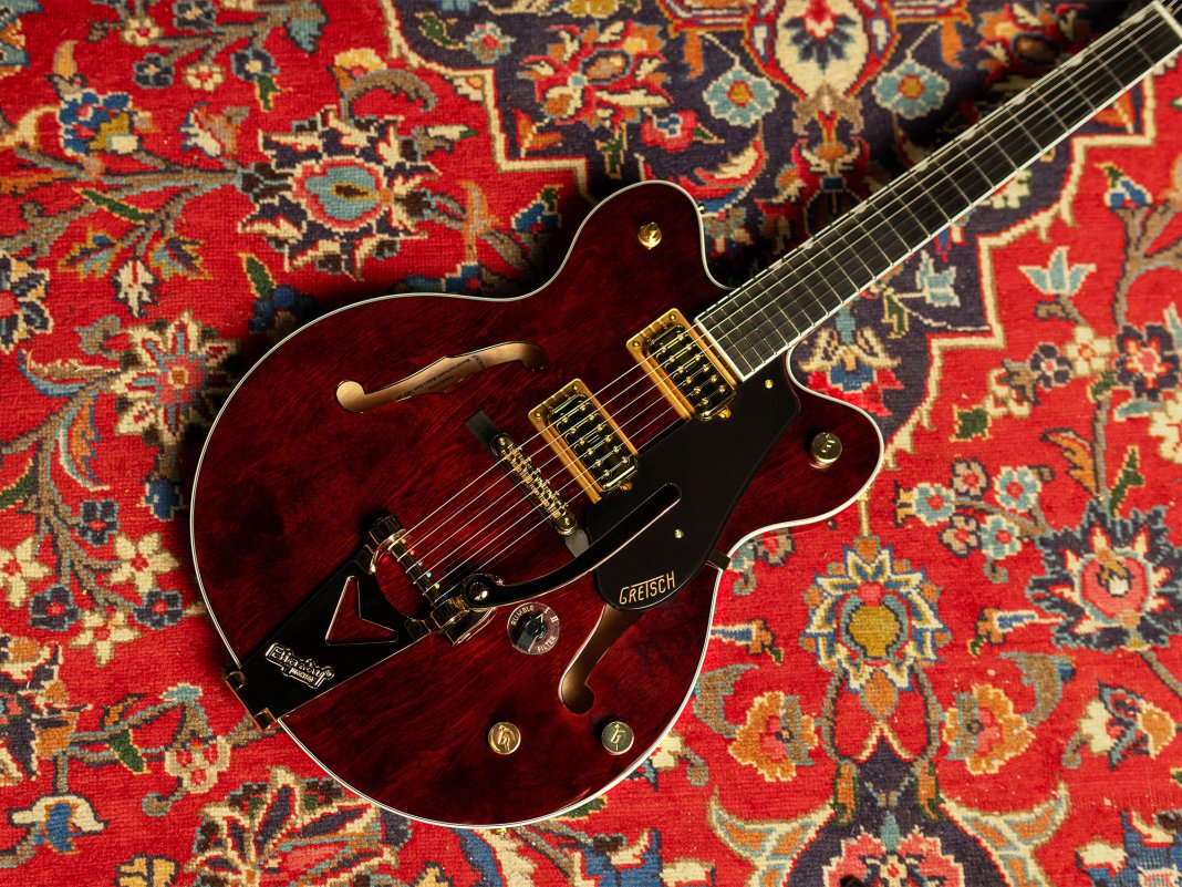 Gretsch partners with Abbey Road on RS201 Studiomatic – a recording-focused hollow-body guitar infused with Abbey Road-designed circuitry