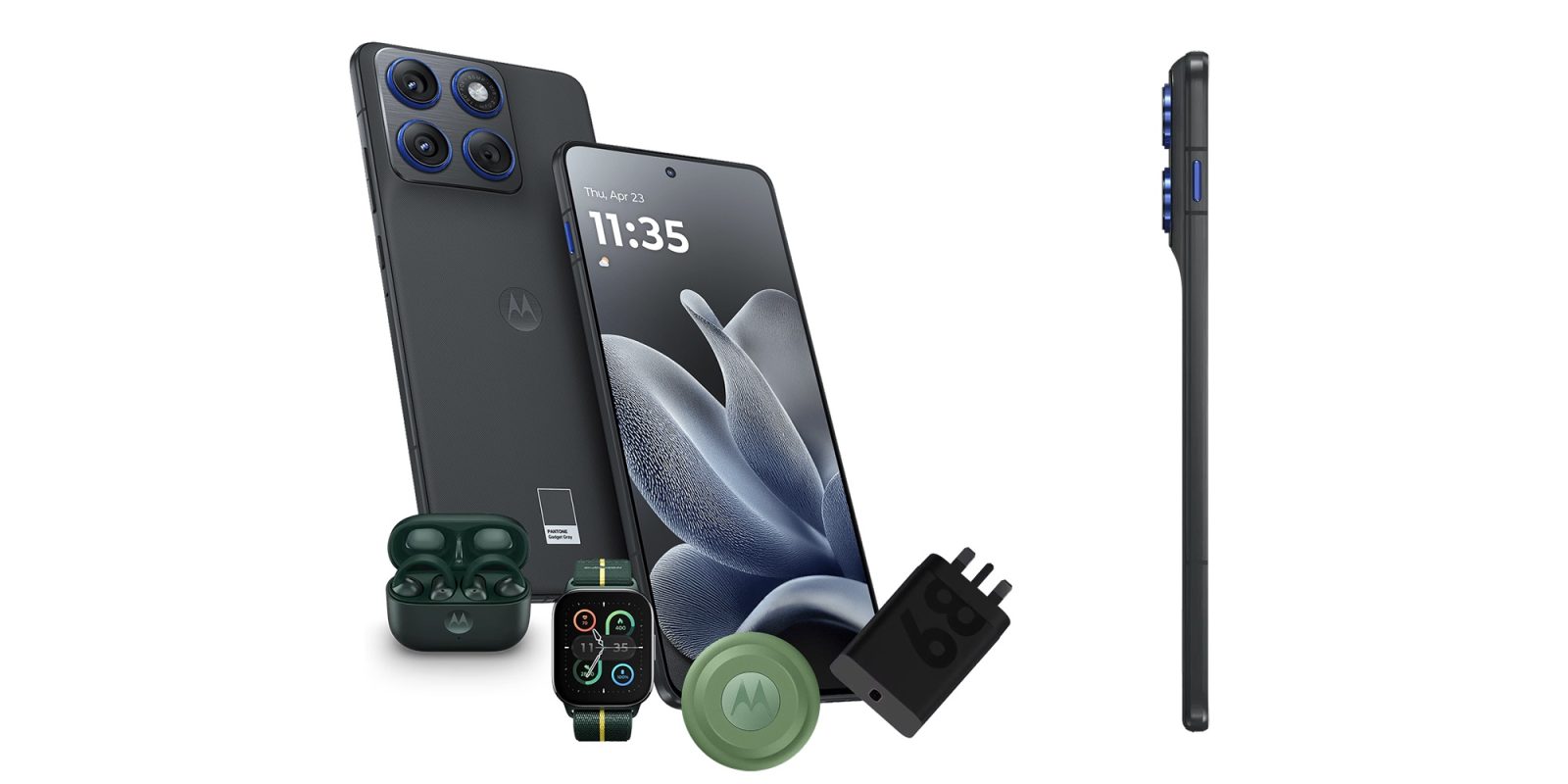 Here's how the new Motorola Edge 70 (shown) compares to the iPhone Air