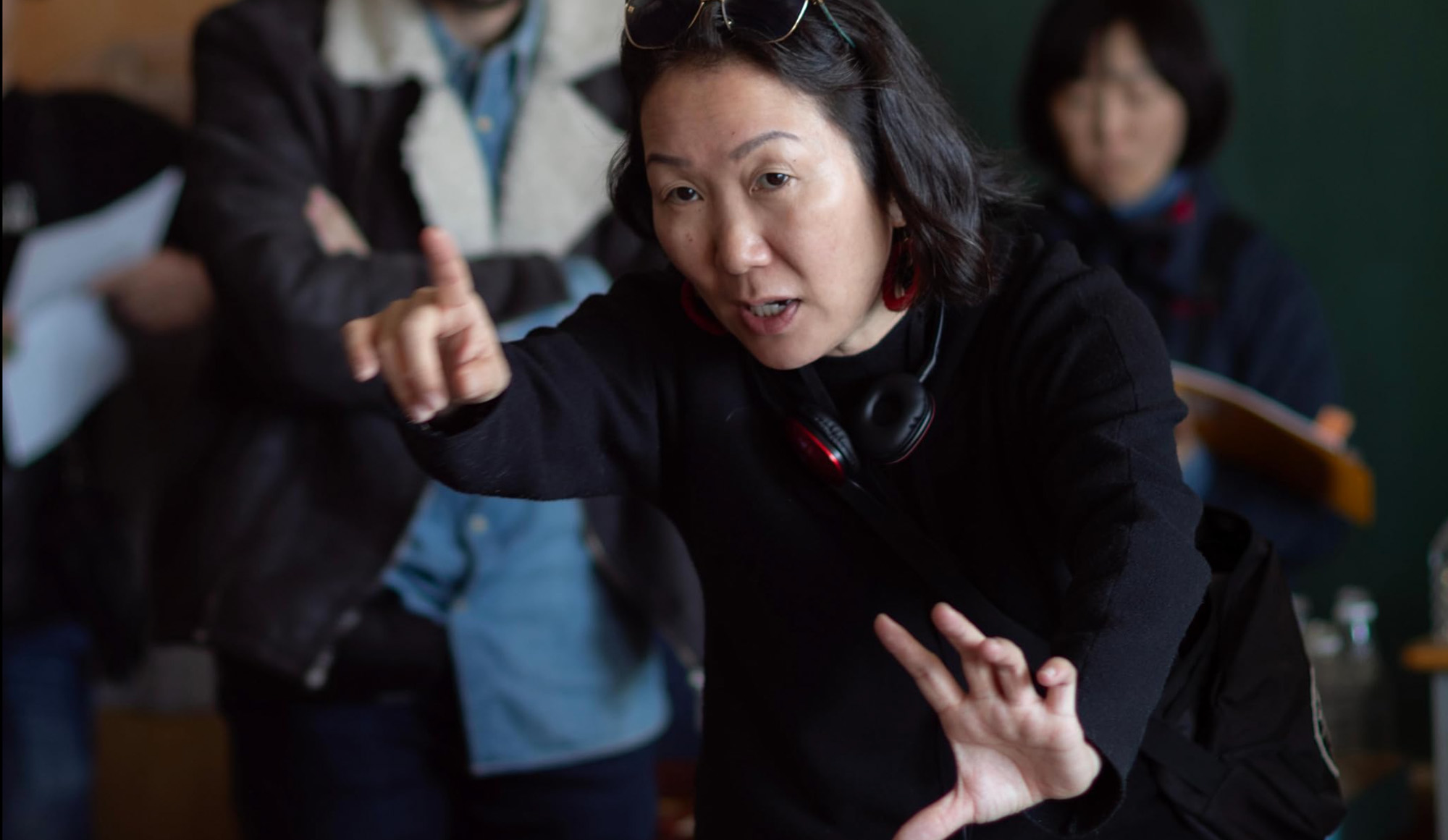 Hikarki on set of 'Rental Family'