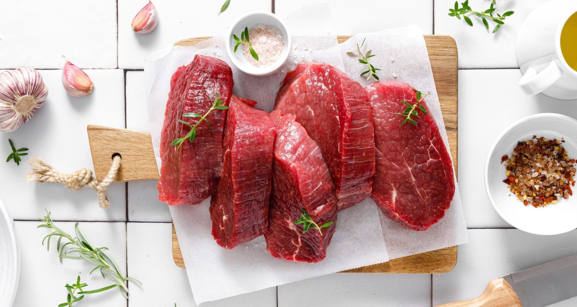 Raw beef tenderloin meat