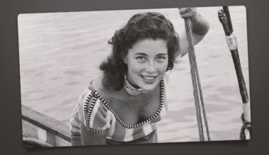 Lise Bourdin at the Cannes Film Festival in 1954.