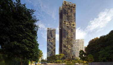 MVRDV's prefab modules form pixelated facades in singapore