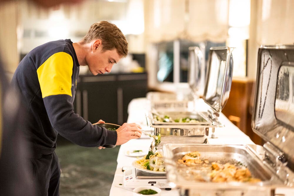 In-race fueling and the 'carb load' are both parts of a 24/7 calorie equation.