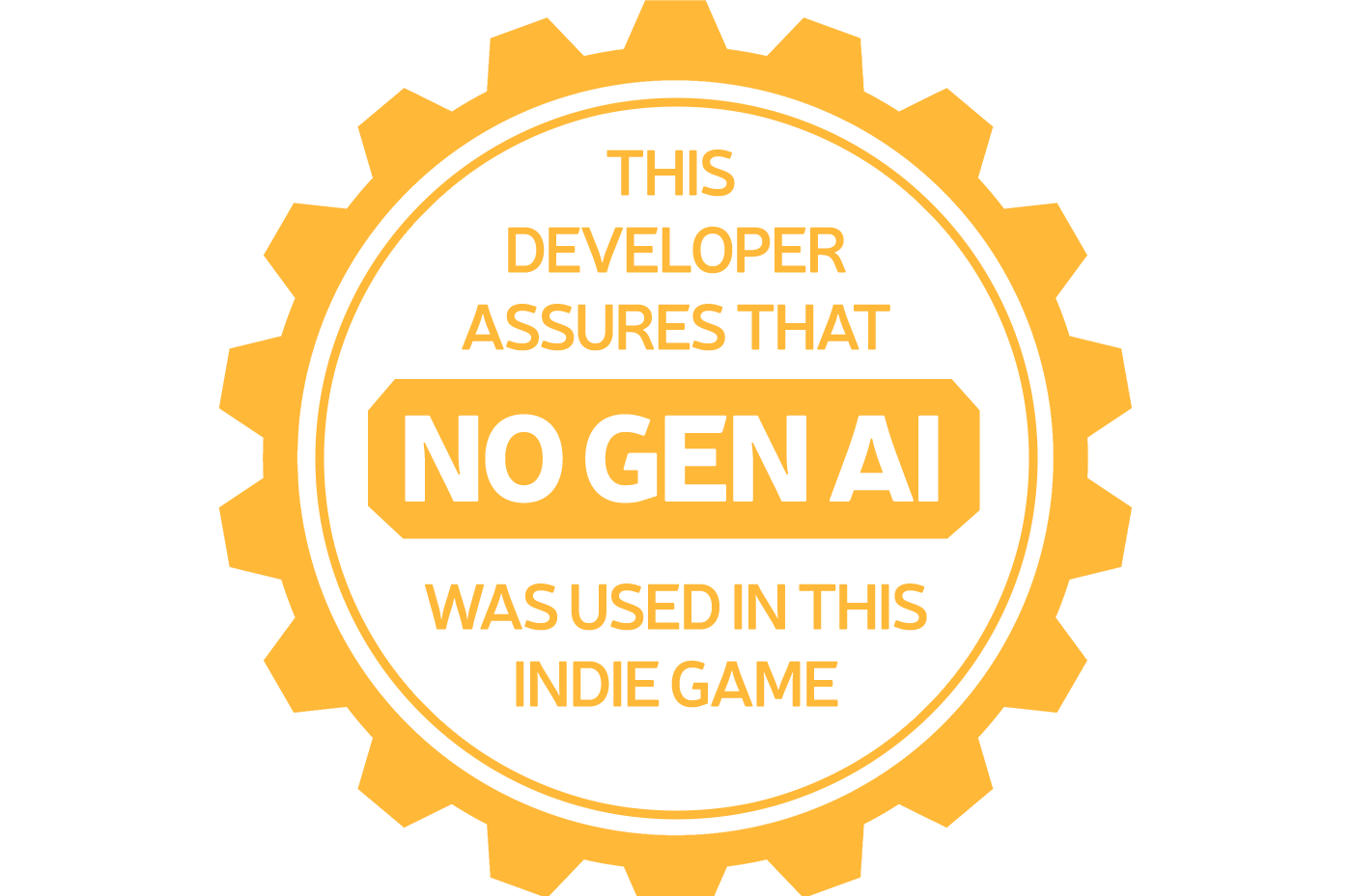 Image from Treehouse Polygon featuring a golden cog seal that reads “