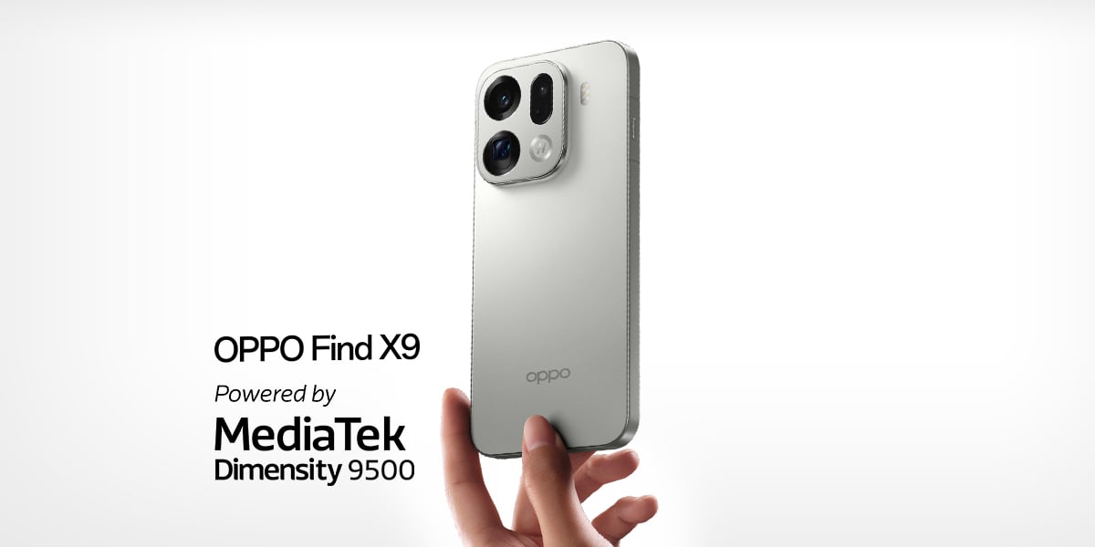 OPPO Find X9 powered by MediaTek Dimensity 9500