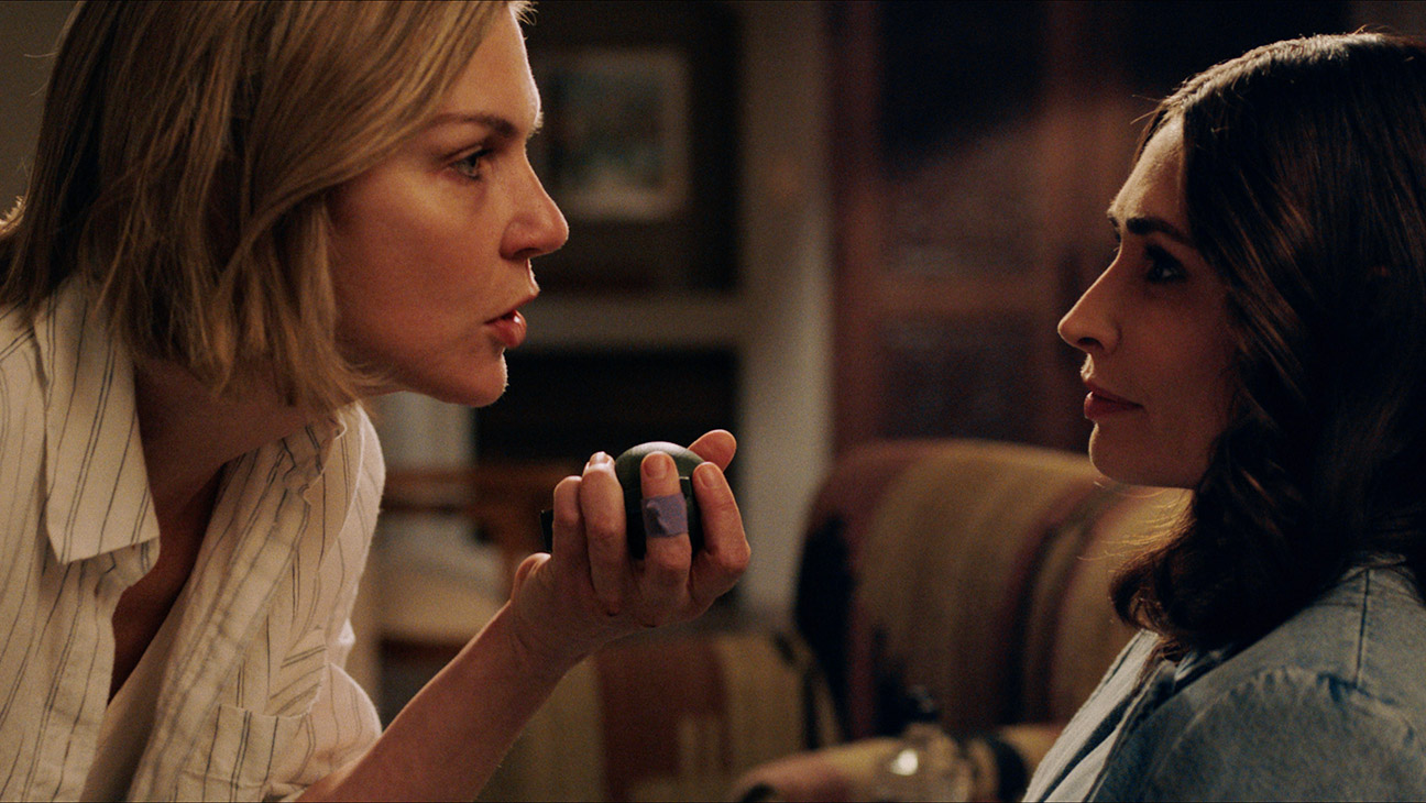 Rhea Seehorn and Karolina Wydra in Pluribus