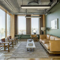 TRÆ High-Rise Building / Lendager Arkitekter - Interior Photography, Living Room, Wood, Chair