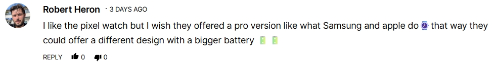 Reader comments on Pixel Watch design language (3)