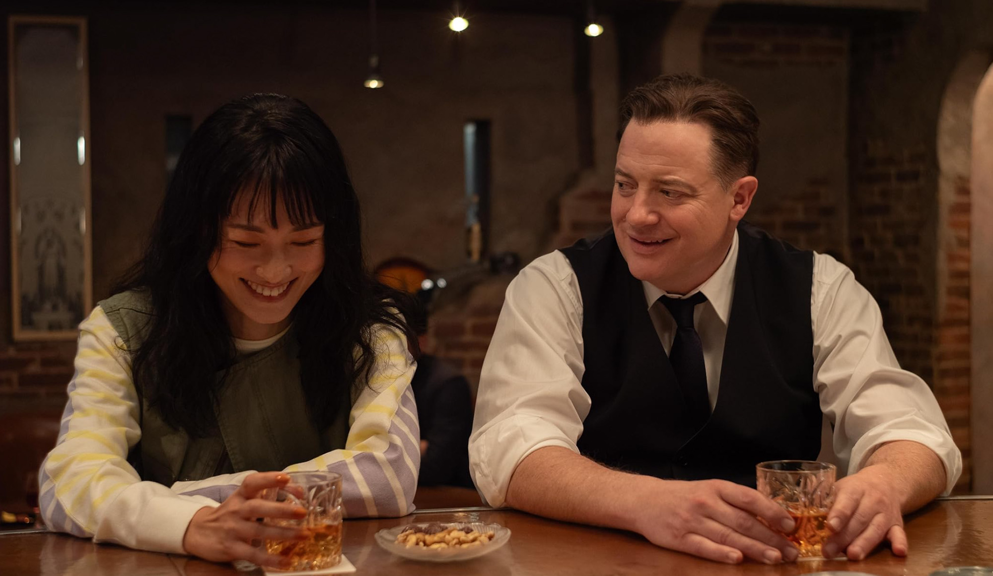 Brendan Fraser, Mari Yamamoto in Rental Family