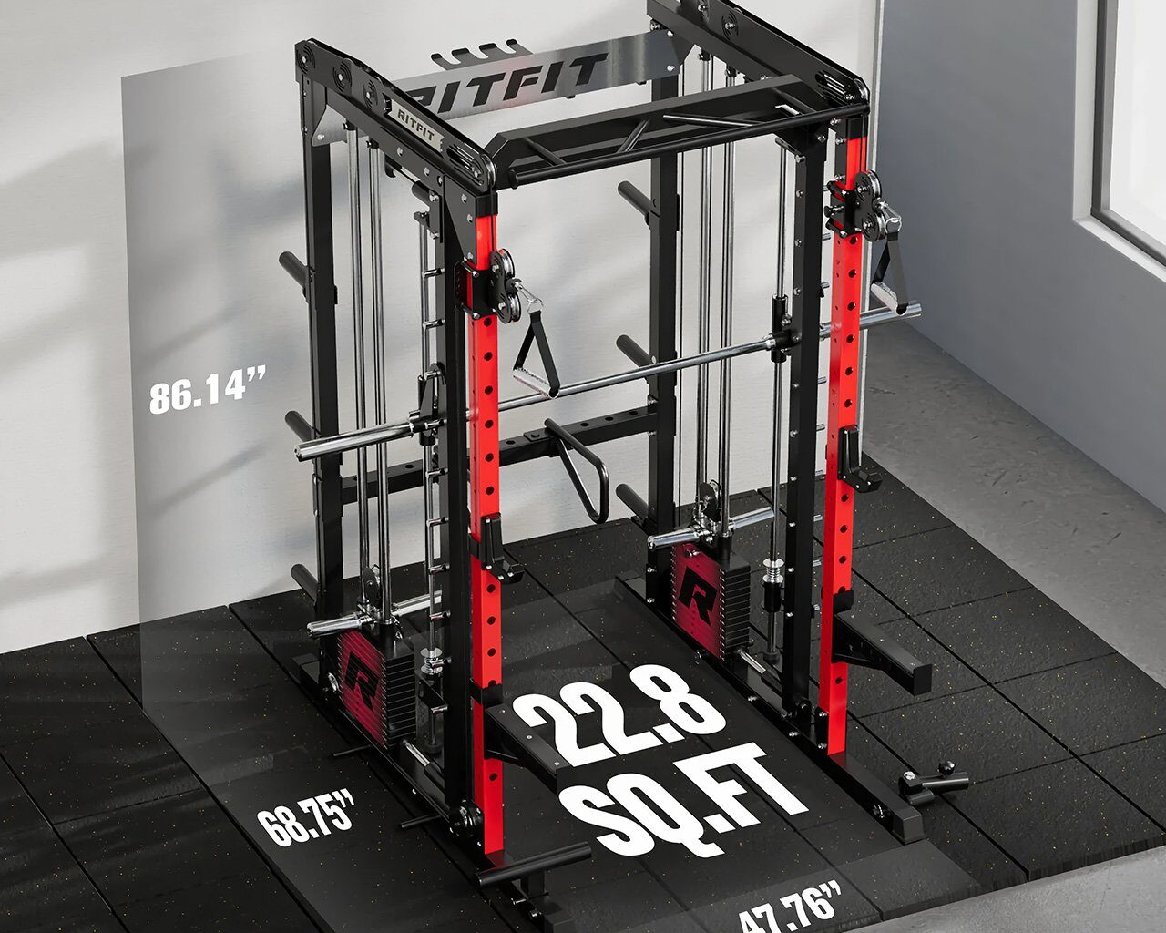 RITFIT M2 Smith Machine: A Complete Home Gym in 23 Sq. Ft.