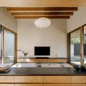 © Ethan Gordon Cupertino Courtyard House / SHED Architecture & Design - Interior Photography, Wood, Lighting