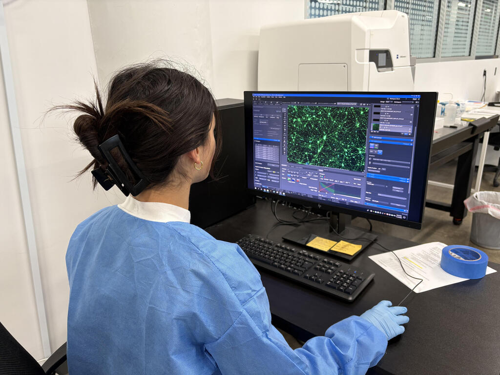 מעבדת NeuroKair בניו ג'רזי. "אנחנו יודעות להסתכל במיקרוסקופ ולכמת את העלייה ביכולת של הנוירונים לתקשר ביניהם"