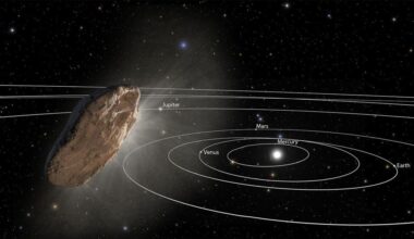 This artist's illustration shows the interstellar object (ISO) Oumuamua travelling through our Solar System. We know of three ISOs, but there must be many more. What risk do they pose to Earth? Image Credit: NASA, ESA, and J. Olmsted and F. Summers (STScI)