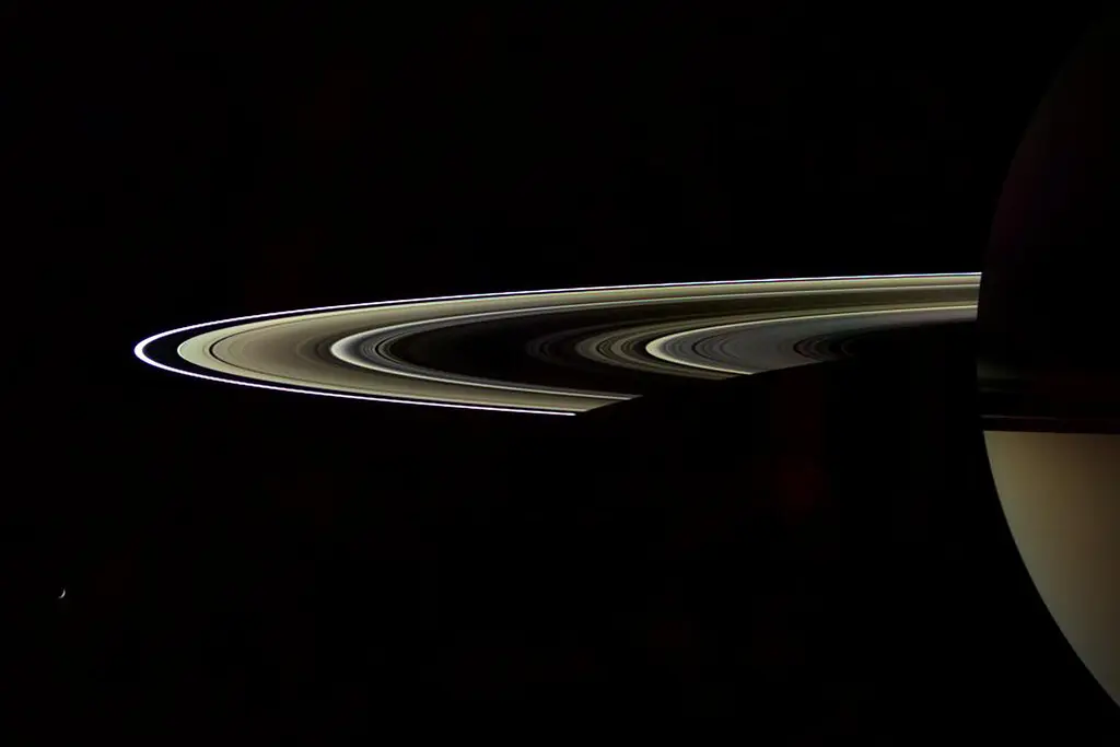 Saturn’s Rings, Observed By The Cassini Spacecraft.