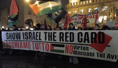 Italian anti-Israel activists clash with cops outside Maccabi Tel Aviv basketball game
