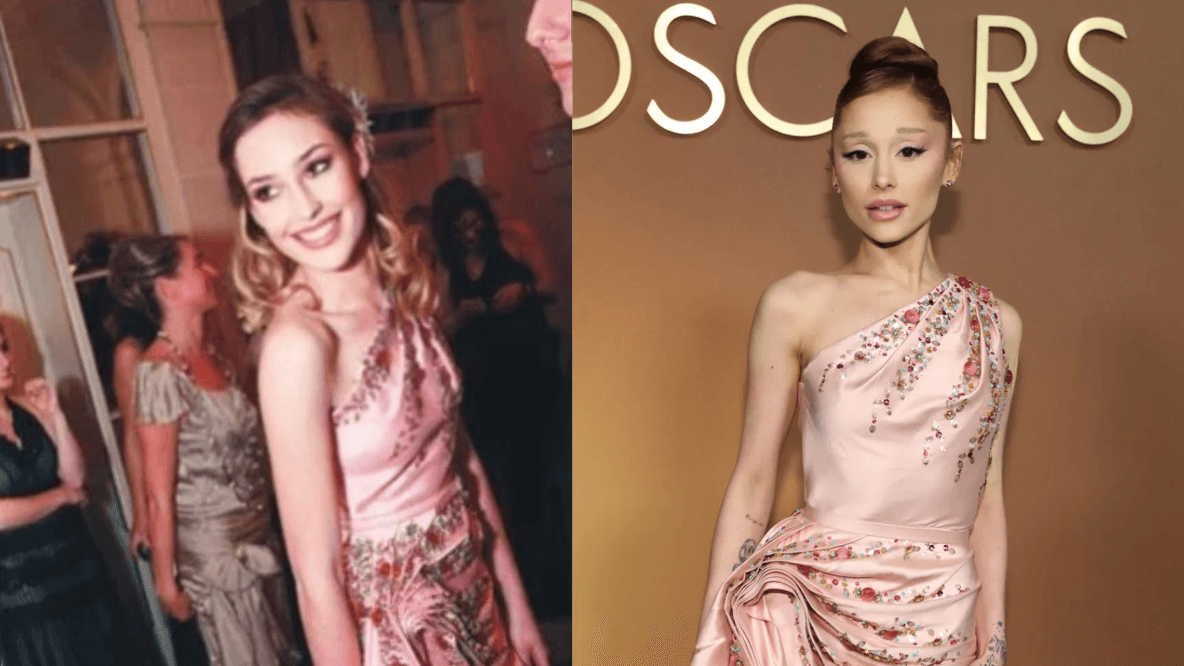 ‘Ari borrowed my look’: Lady Tatiana Mountbatten, cousin of King Charles, reveals that Ariana Grande wore her Le Bal gown on the red carpet