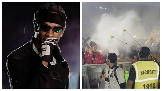 Travis Scott performed in Mumbai on Wednesday.(Instagram)