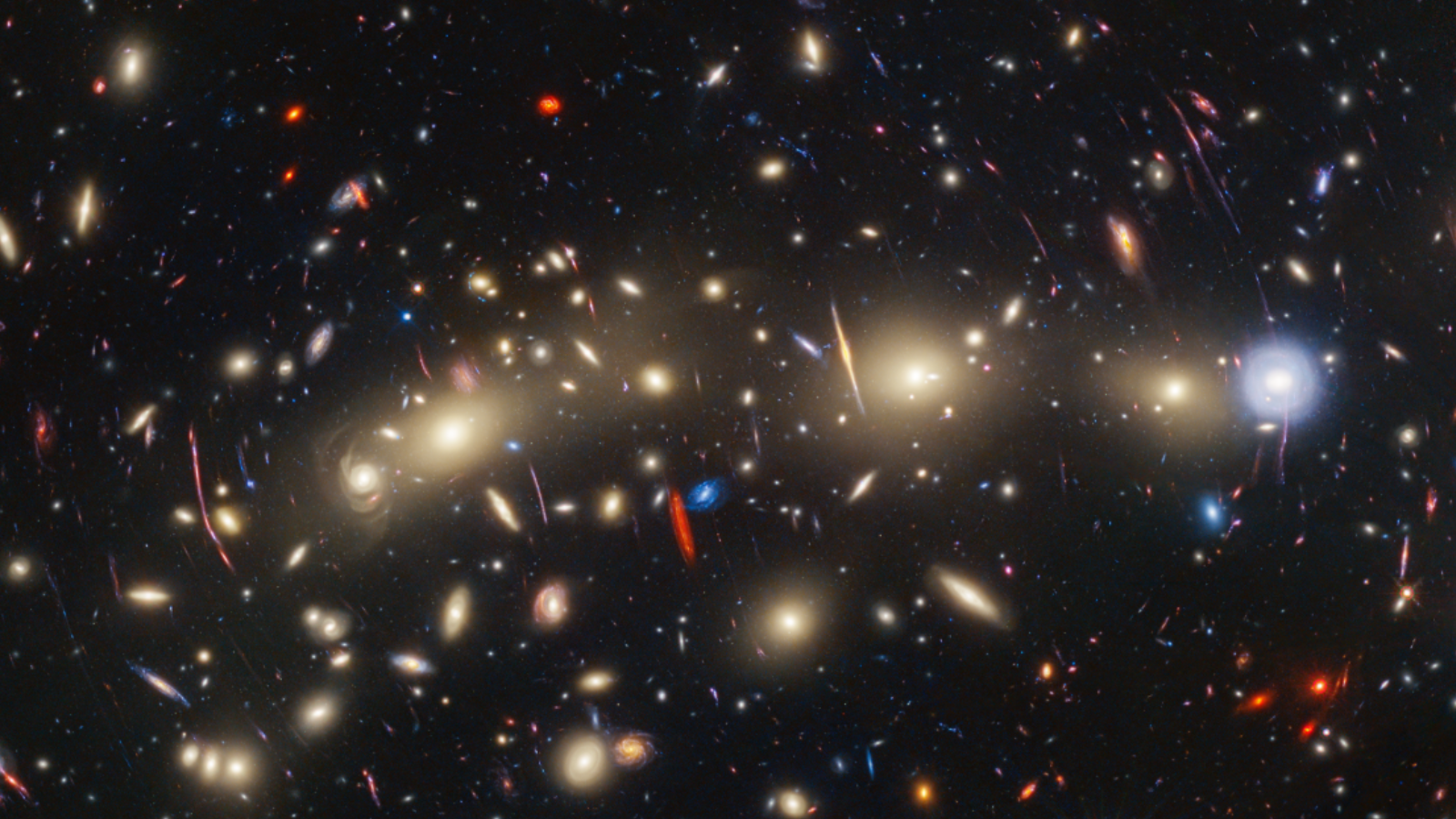 The gravitational lens MACS JO416 which may have help the JWST detect the first stars born after the Big Bang