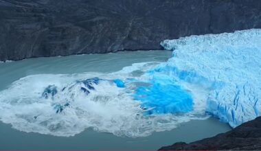 Huge Section Of Glacier Collapses Into Water (Watch)