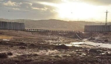 bne IntelliNews - Section of separation barrier collapses in heavy rain in Israel