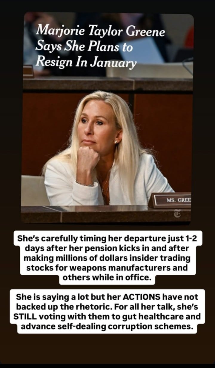 Screengrab of AOC's Instagram story.(Instagram/aoc)