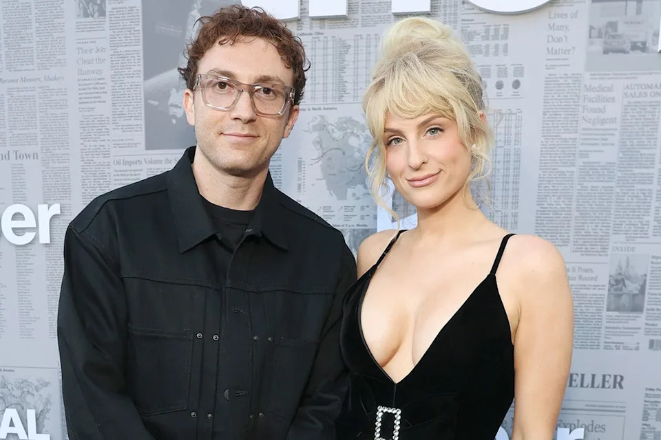 Todd Williamson/Peacock Daryl Sabara and Meghan Trainor in Los Angeles in August 2025