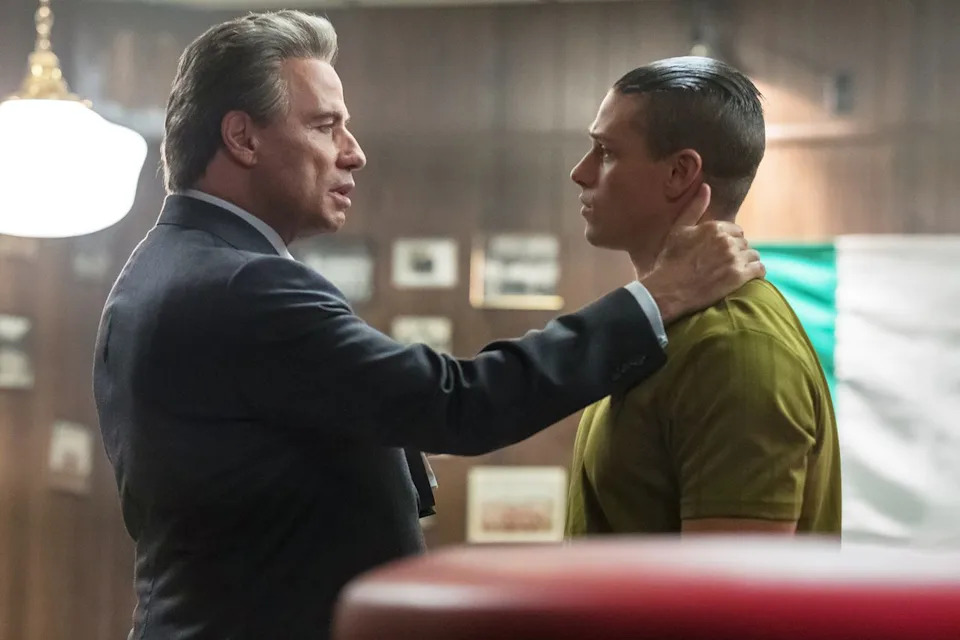 Brian Douglas John Travolta and Spencer Lofranco in 'Gotti'