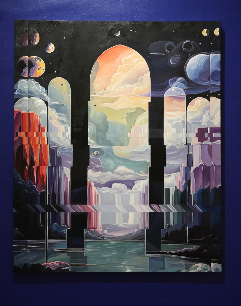 Glitchy landscapes by Alexis Mata