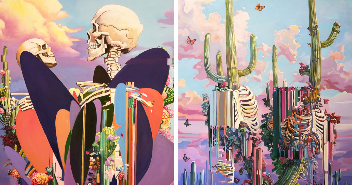 Artist Sets on a Journey by Rethinking His Glitchy Paintings