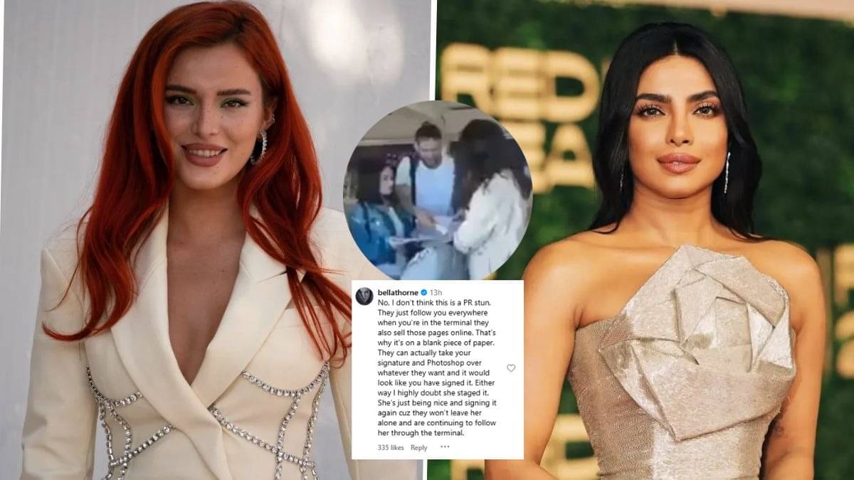 Bella Thorne defends Priyanka Chopra