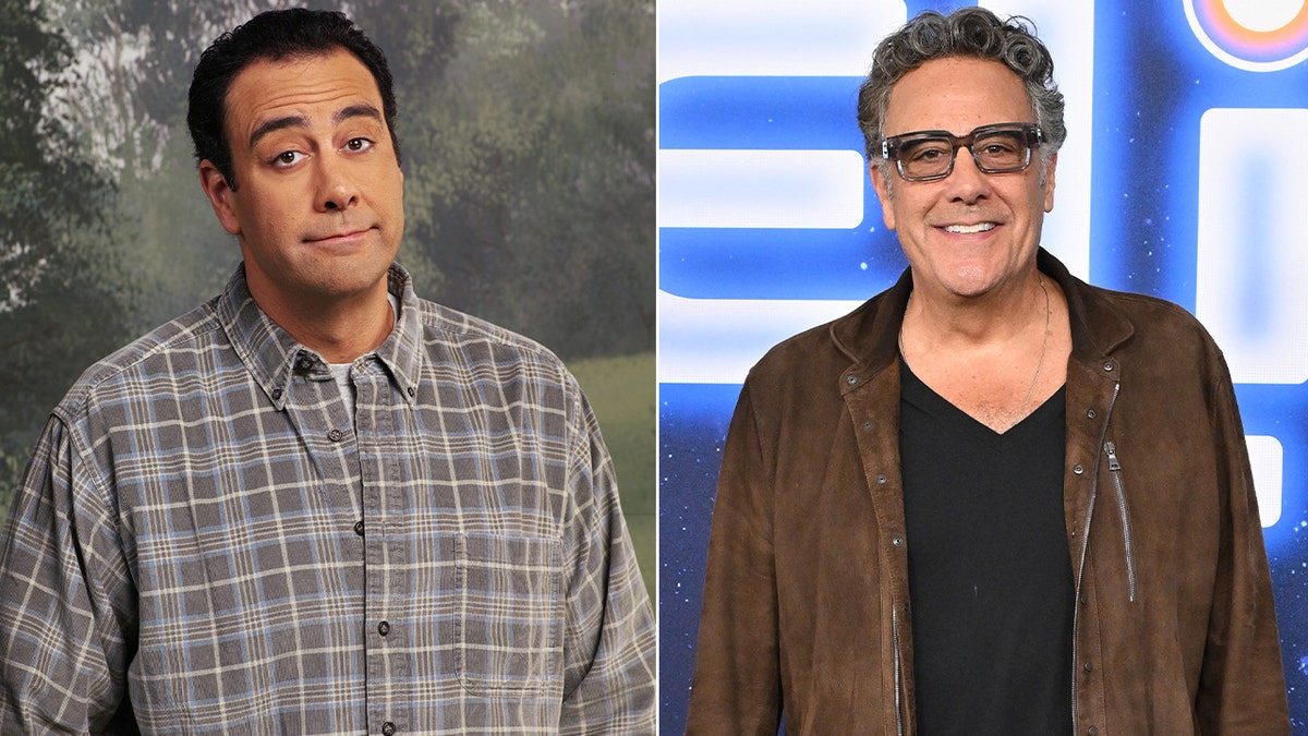 Brad Garrett then and now split