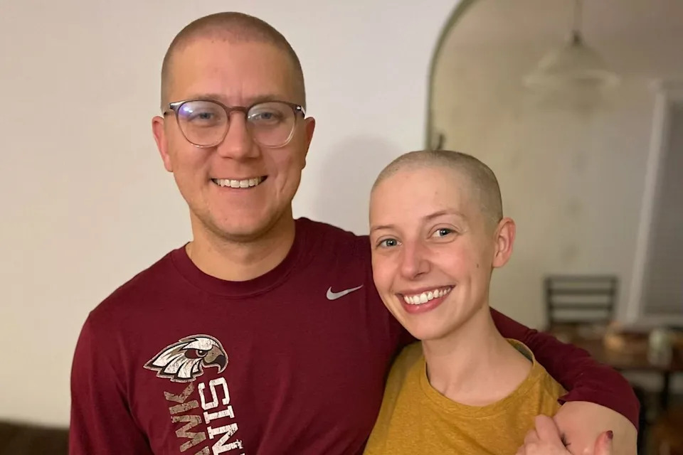 SWNS Kelsey Stoksted and her husband, Sean.