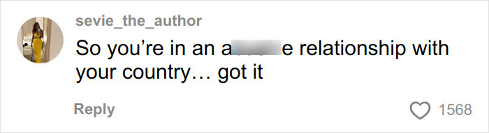 Social media post expressing frustration about paying for ambulance rides and feeling disconnected from their country.