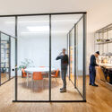 Conversion of an Old Locksmith Shop / ALAS Alarcon Linde Architects - Interior Photography, Kitchen, Table, Chair, Glass