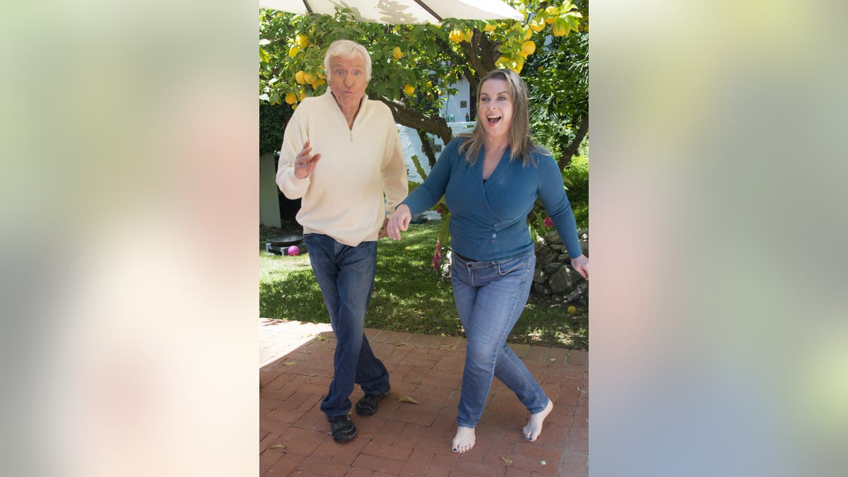 Dick Van Dyke and his wife Arlene Silver dancing.