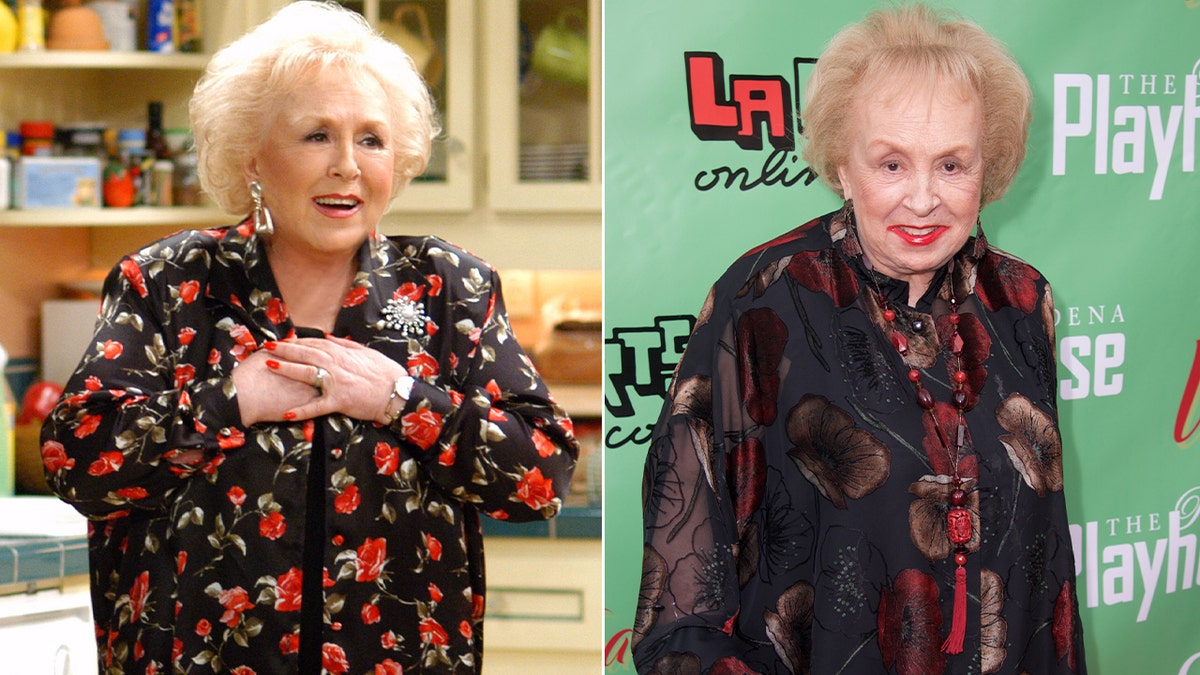 Split of Doris Roberts on the show and on the red carpet
