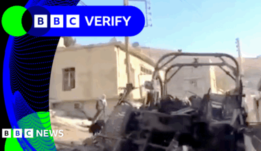 BBC Verify: Video shows aftermath of Israeli raid in Syria that killed at least 10