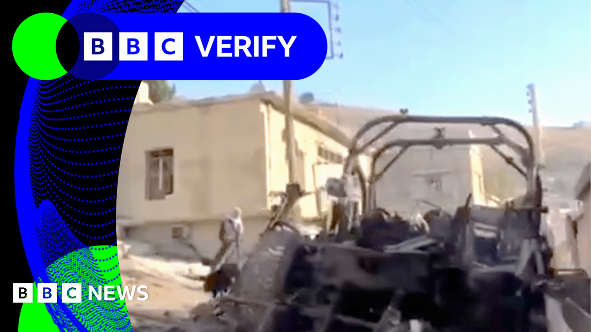 BBC Verify: Video shows aftermath of Israeli raid in Syria that killed at least 10