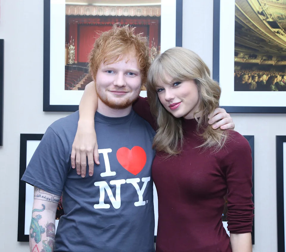 “I probably see her, like, four times a year,” Sheeran said during a podcast interview earlier this year. Getty Images for Atlantic Records