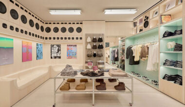 music-infused interiors by el departamento shape bershka’s san sebastián store