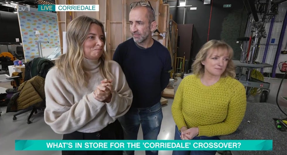 emma atkins, james hooton and nicola wheeler appear on this morning
