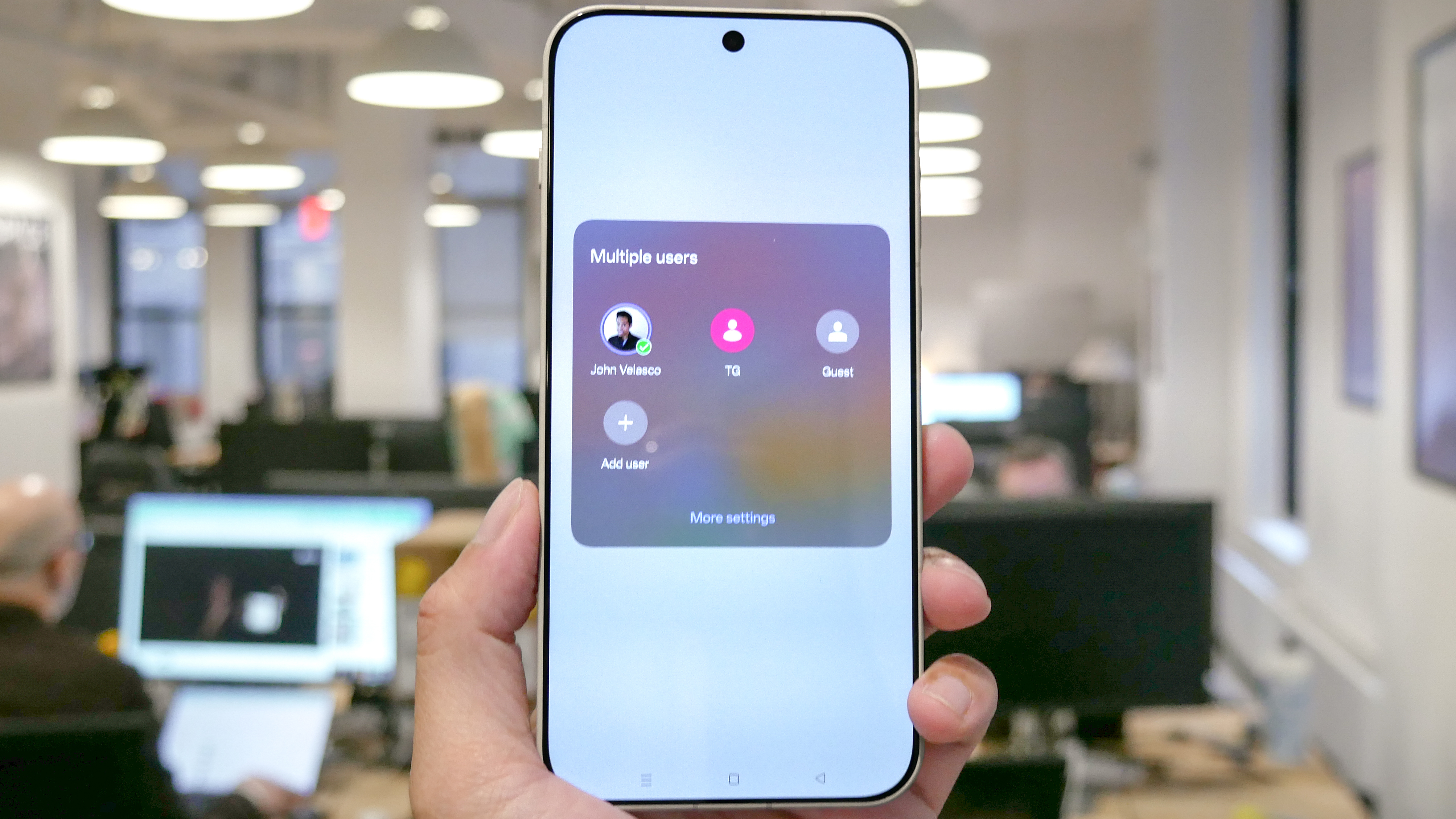 OnePlus 15 running different features.