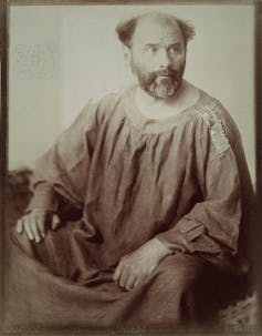 Klimt in a painter's gown