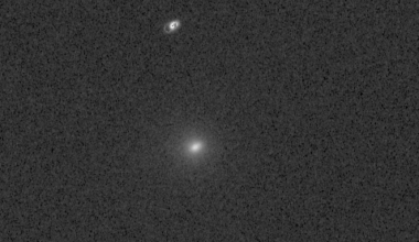 Qicheng Zhang used the Lowell Observatory to take this post-perihelion shot of comet 3I/ATLAS during morning twilight on Halloween.