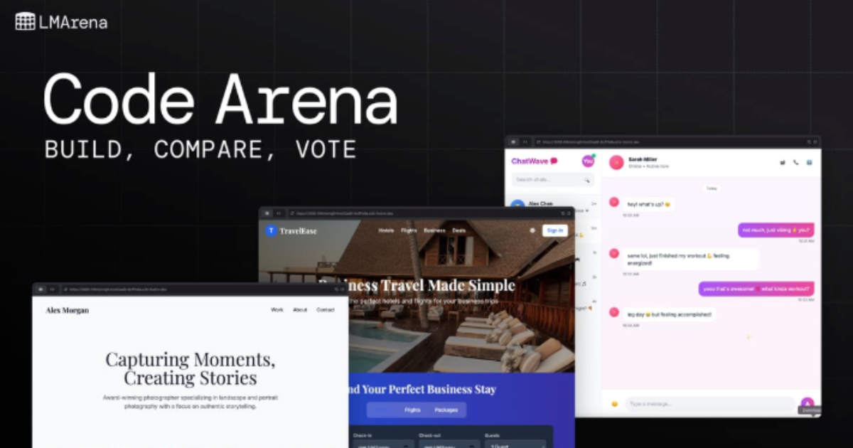 Code Arena Launches as a New Benchmark for Real-World AI Coding Performance
