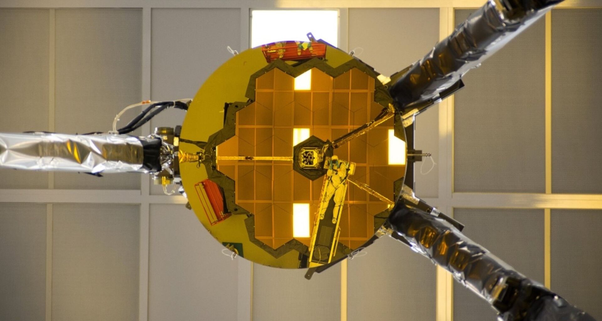 A "selfie" of part of JWST