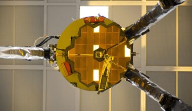 A "selfie" of part of JWST